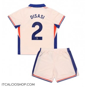 Chelsea Axel Disasi #2 Seconda Maglia Bambino 2024-25 Manica Corta (+ Pantaloni corti)